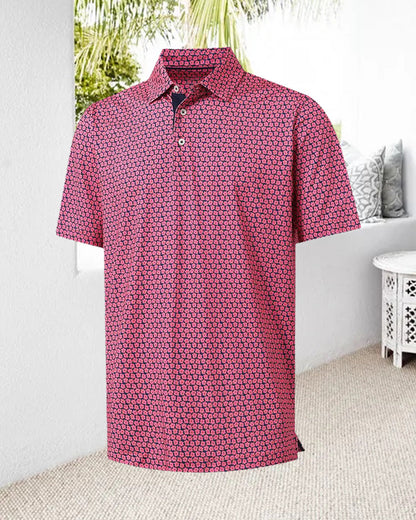 Men’s Lapel Floral Shirt