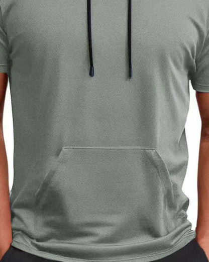 Hooded Quick Dry Short Sleeve T-Shirt