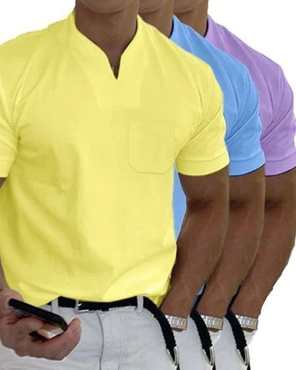Plain V-neck T-shirt