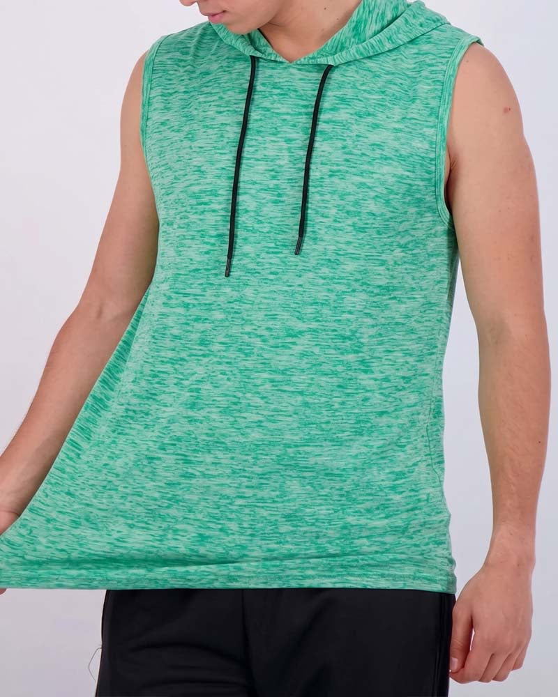 Sleeveless Hooded Sports Tank Top
