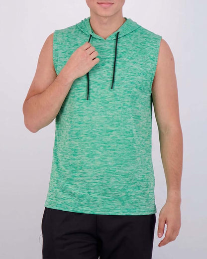 Sleeveless Hooded Sports Tank Top
