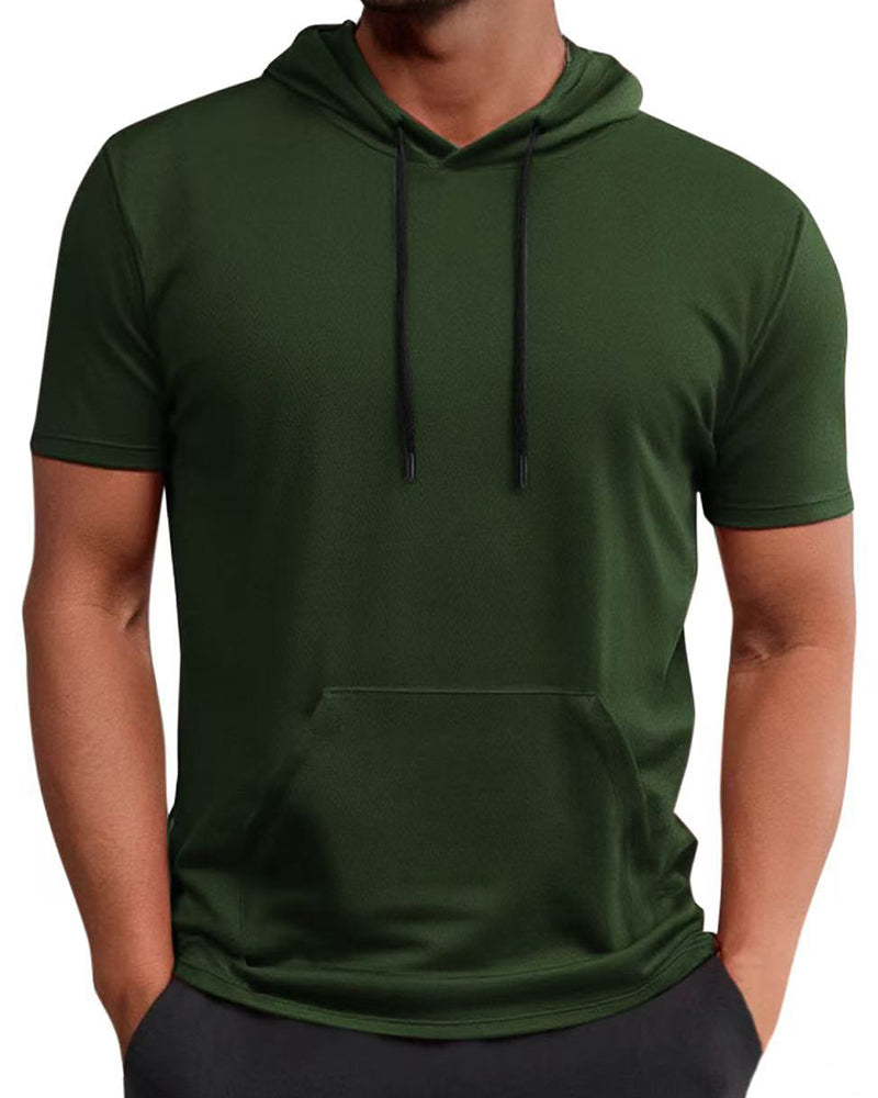 Hooded Quick Dry Short Sleeve T-Shirt