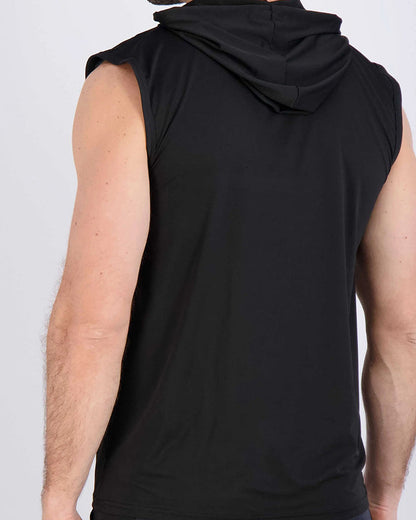 Sleeveless Hooded Sports Tank Top