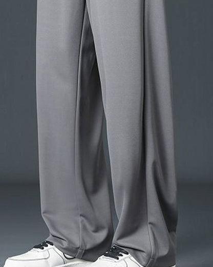 Men's Casual Drawstring Straight Leg Pants