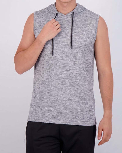 Sleeveless Hooded Sports Tank Top