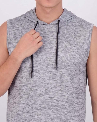 Sleeveless Hooded Sports Tank Top